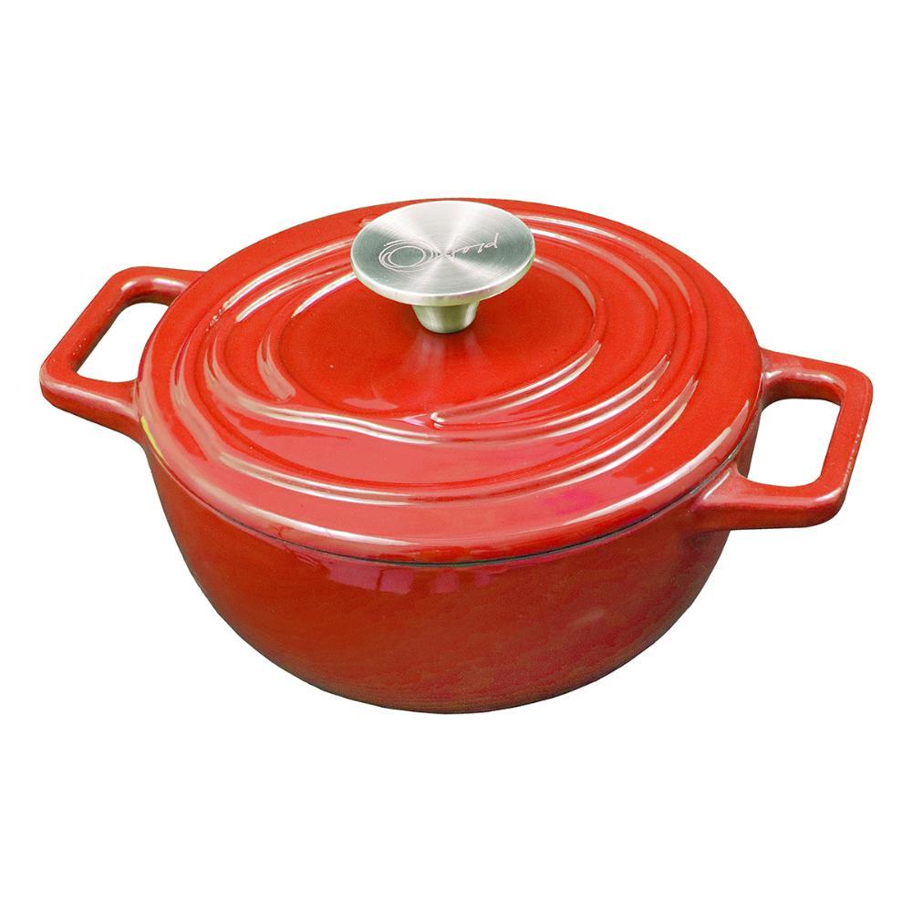 Caçarola de Ferro Fundido Esmaltado 24 cm Aroma Vermelho - 1