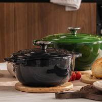 Caçarola de Ferro Fundido Esmaltado 18 cm Oxford Aroma Cinza - 6