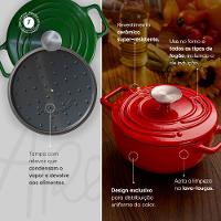 Caçarola de Ferro Fundido Esmaltado 18 cm Oxford Aroma Cinza - 7