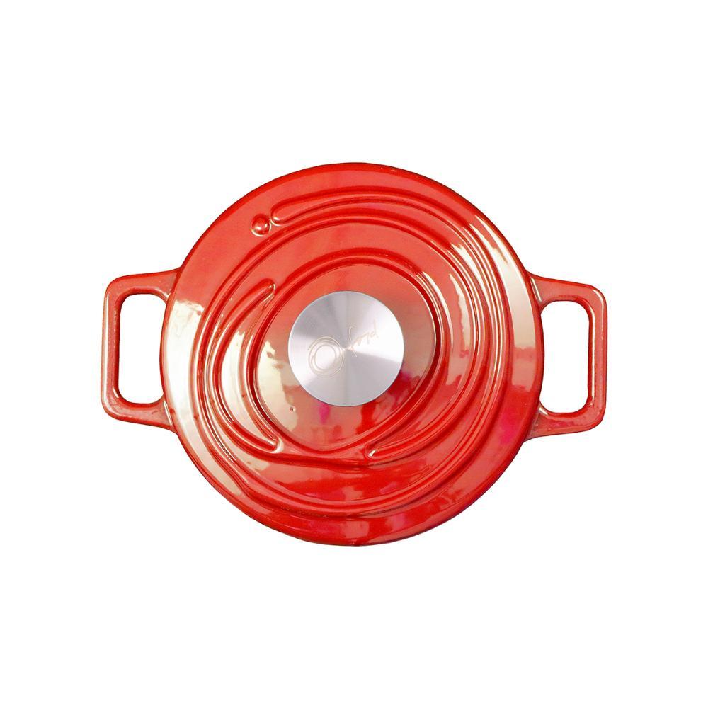 Caçarola de Ferro Fundido Esmaltado 18 cm Aroma Vermelho - 3