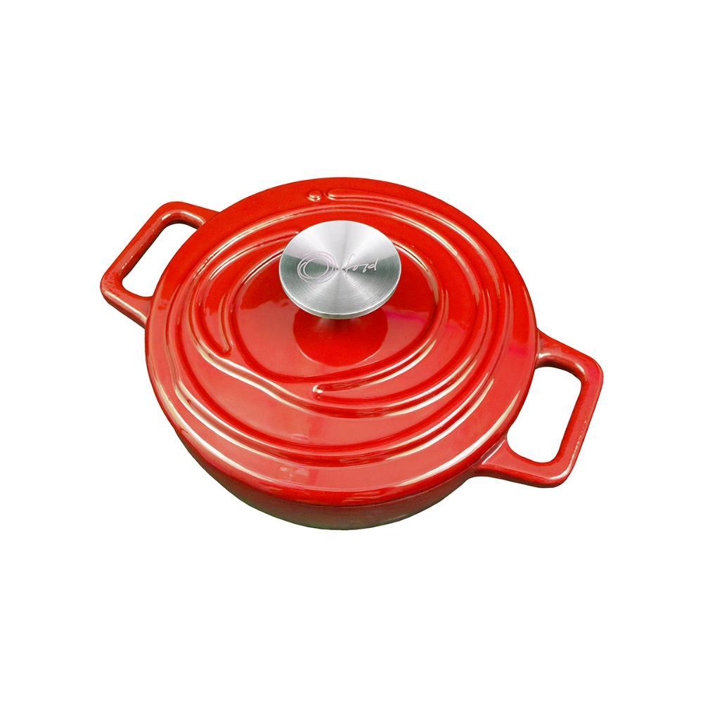 Caçarola de Ferro Fundido Esmaltado 18 cm Aroma Vermelho - 4
