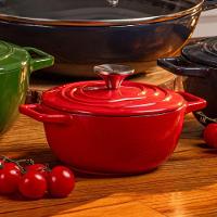 Caçarola de Ferro Fundido Esmaltado 18 cm Aroma Vermelho - 5