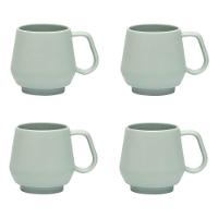 Jogo de 4 Canecas Oxford Chubby 330ml Menta - 1