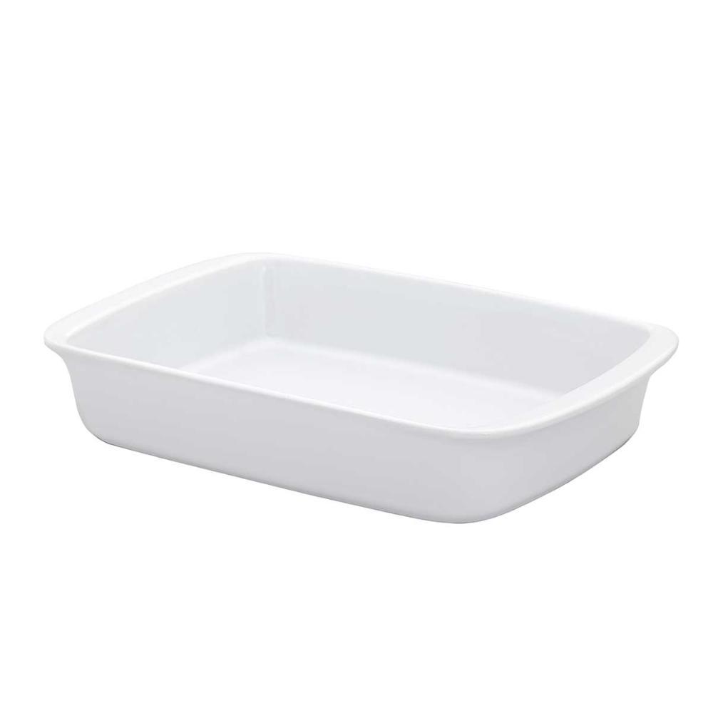 Travessa Refratária Tango Grande 40x24x7 Cm Oxford Branco - 1