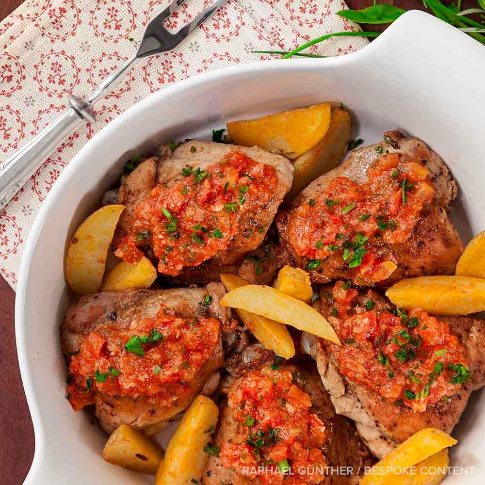 Travessa Fall Refratária Redonda 32x8cm Branca - 2