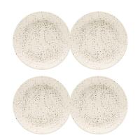 Jogo com 4 Pratos Fundos 20,5 Cm Oxford Flat Chuvisco - 1