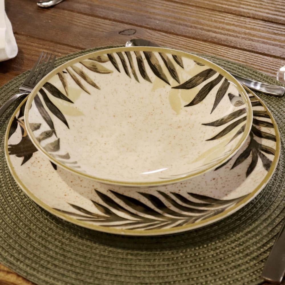 Jogo com 4 Pratos Fundos 20,5 cm Oxford Unni Tropicano - 3