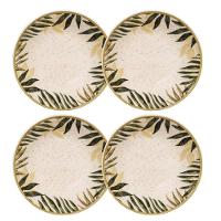 Jogo com 4 Pratos Fundos 20,5 cm Oxford Unni Tropicano - 1