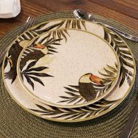 Jogo com 4 Pratos Rasos 26 cm Oxford Unni Tropicano