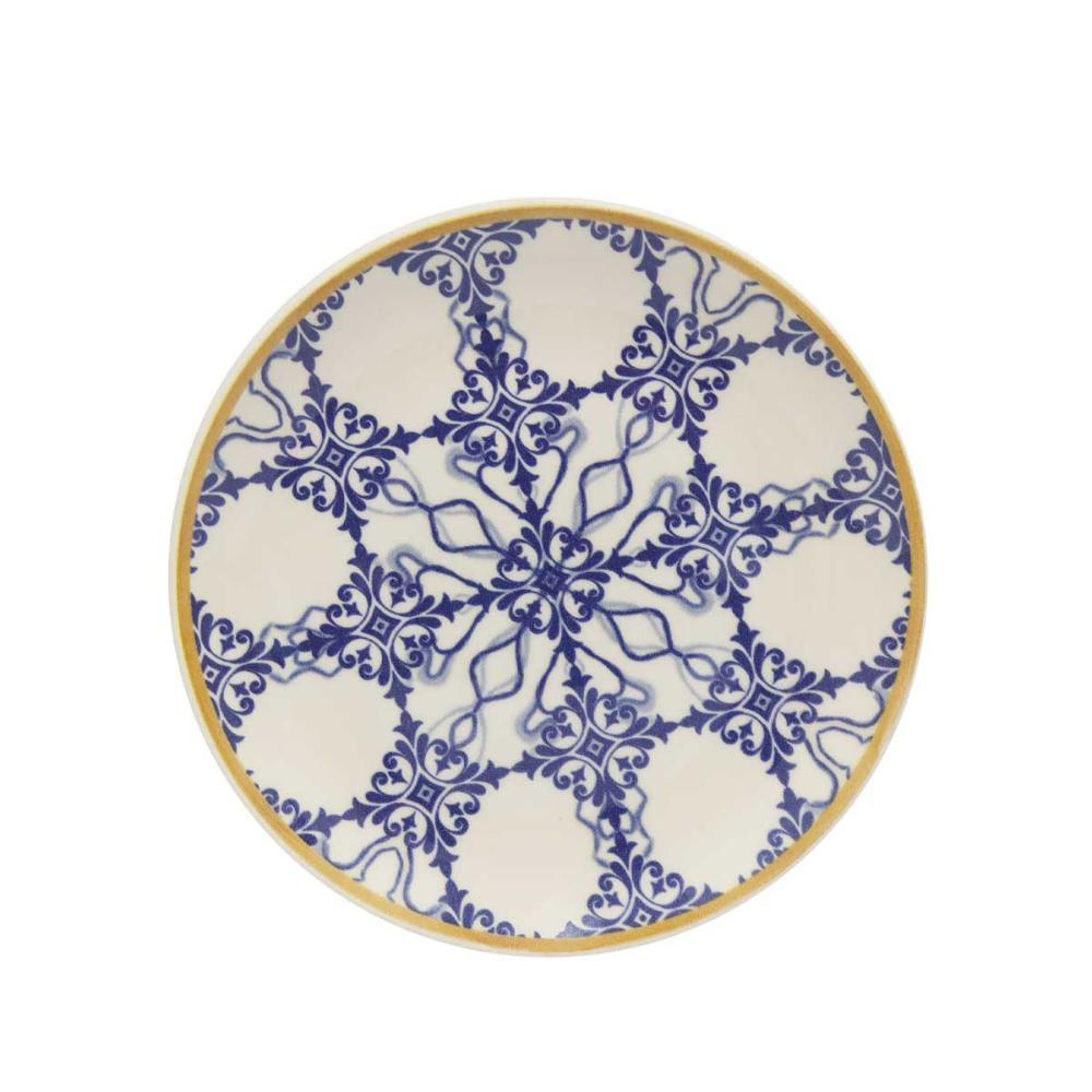 Jogo 4 Pratos de Sobremesa 20Cm Unni Azulejo Português - 2