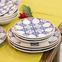 Jogo 4 Pratos de Sobremesa 20Cm Unni Azulejo Português - 3