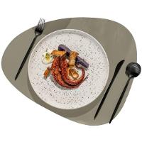 Jogo com 4 Pratos Rasos 26 Cm Oxford Flat Chuvisco