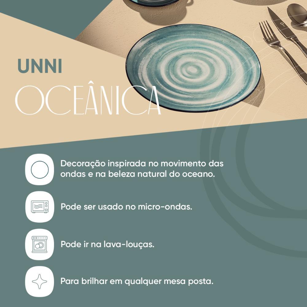Aparelho de Jantar e Chá 30 Peças Unni Oceânica - 2