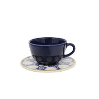 Jogo com 4 Xícaras 200 Ml Com Pires Unni Azulejo Português - 2