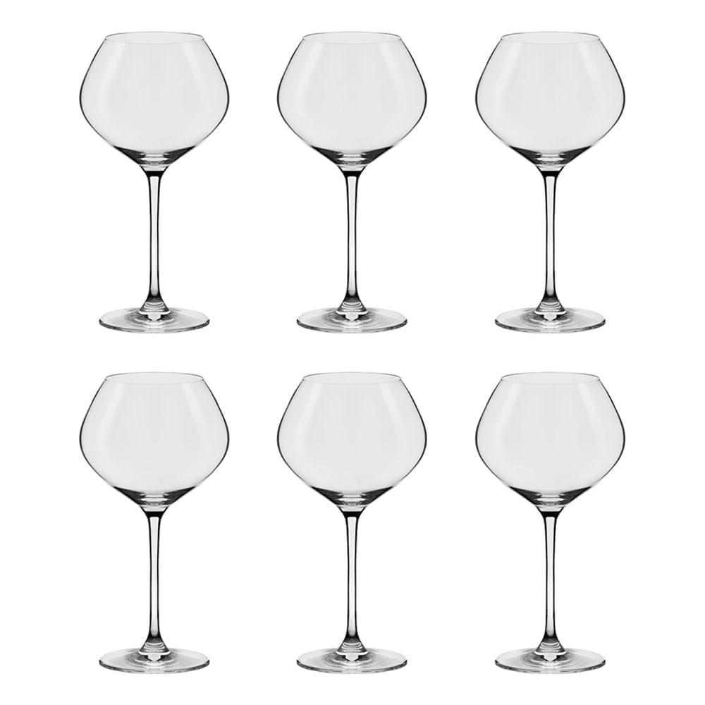Jogo de 6 Taças De Cristal Bourgogne 720 Ml Oxford Forever Classic - 1