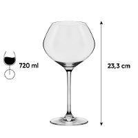 Jogo de 6 Taças De Cristal Bourgogne 720 Ml Oxford Forever Classic - 5