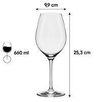 Jogo de 2 Taças De Cristal Bordeaux 660 Ml Oxford Forever Classic - 3