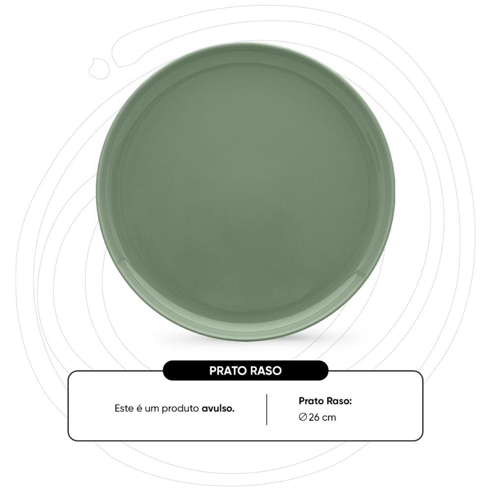Jogo de 4 Pratos Rasos 26 Cm Oxford Flat Matcha - 2