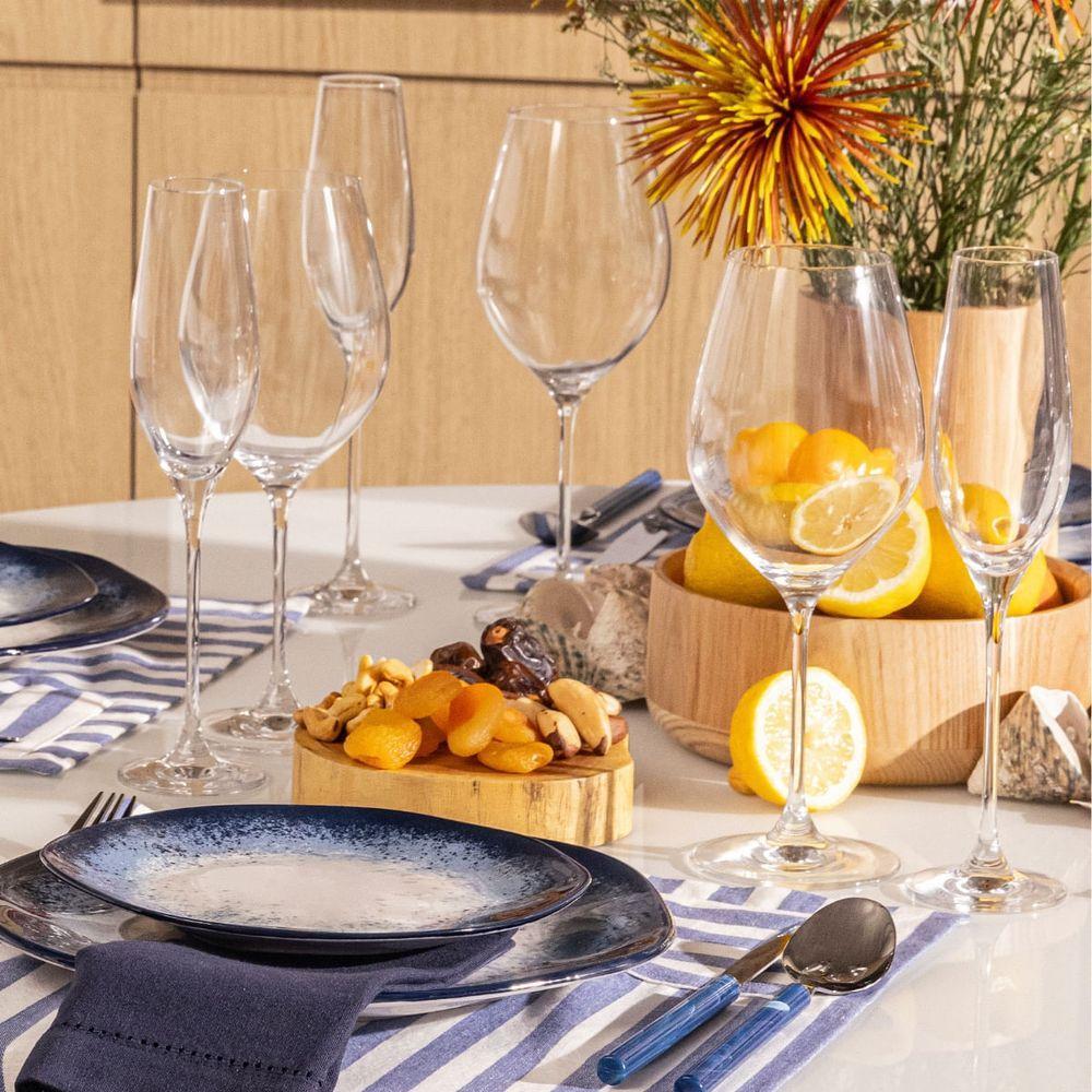 Jogo de 2 Taças De Cristal Para Espumante 210 Ml Oxford Slim Classic - 4