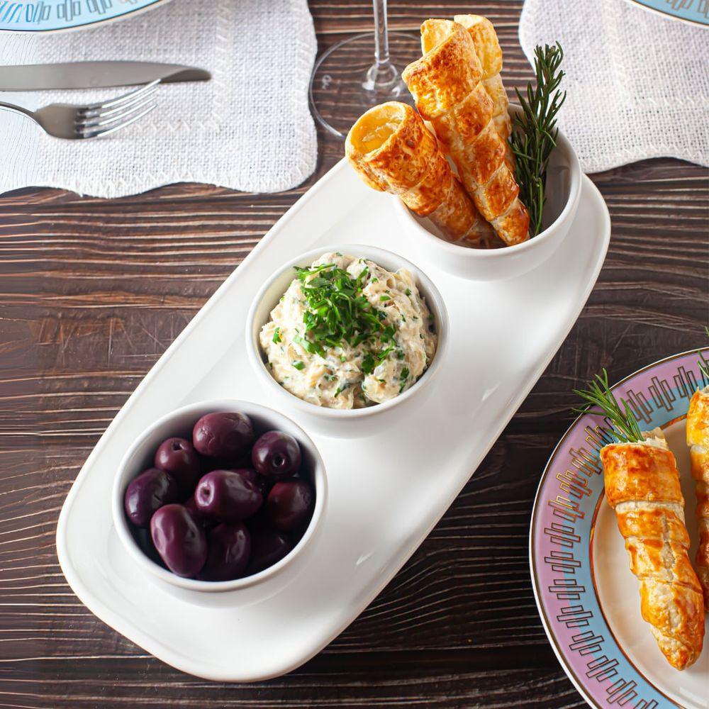 Conjunto de Servir 4 Peças Oxford Branco - 2