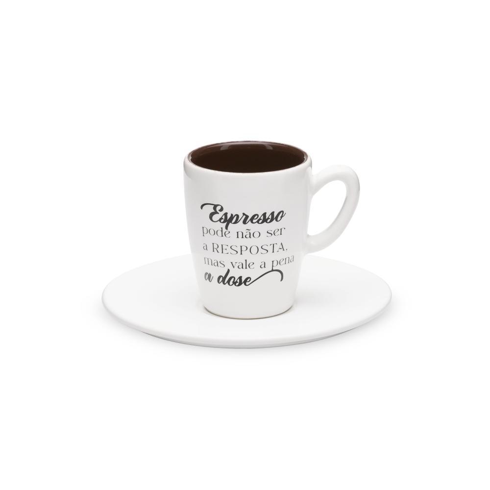 Jogo de 4 Xícaras de Cafezinho Expresso 75ml Com Pires Dose - 2