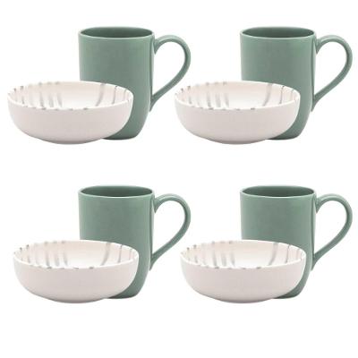 Jogo Lanche De 8 Peças Oxford Flat Samambaia