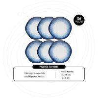 Jogo de 6 Pratos Fundos 22,5cm Oxford Ryo Galápagos - 3