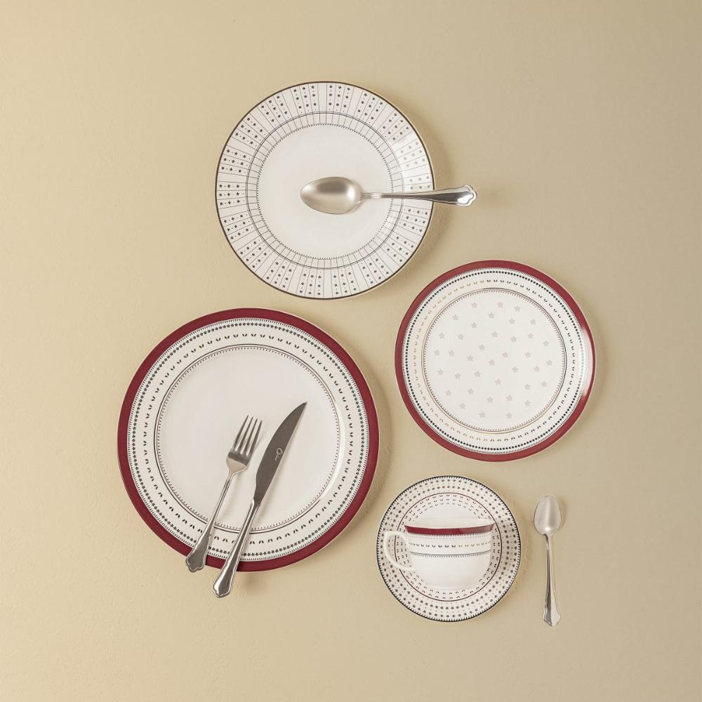 Jogo de 6 Pratos Sobremesa 22cm Oxford Flamingo Lafayette - 3