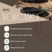 Jogo de 6 Xícaras de Chá Grande 220ml com Pires Ryo Volcano - 2
