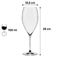 Jogo de 2 Taças de Cristal Bordeaux 920 Ml Athenas Classic - 5