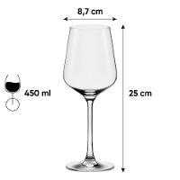 Jogo de 6 Taças de Cristal Água 450ml Flavour Classic - 7