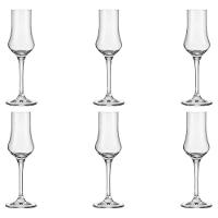 Jogo de 6 Taças de Cristal Para Grappa 100 Ml Classic - 1