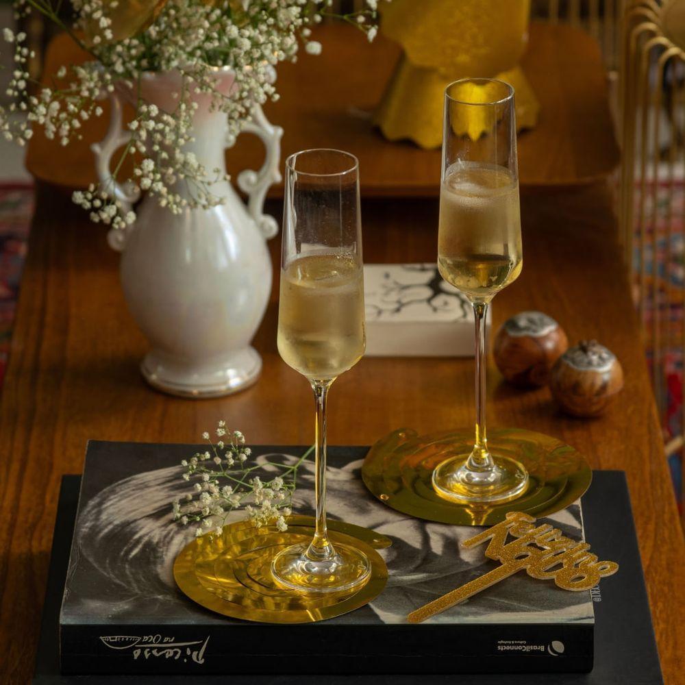 Jogo de 6 Taças de Cristal Espumante 190ml Flavour Classic - 3