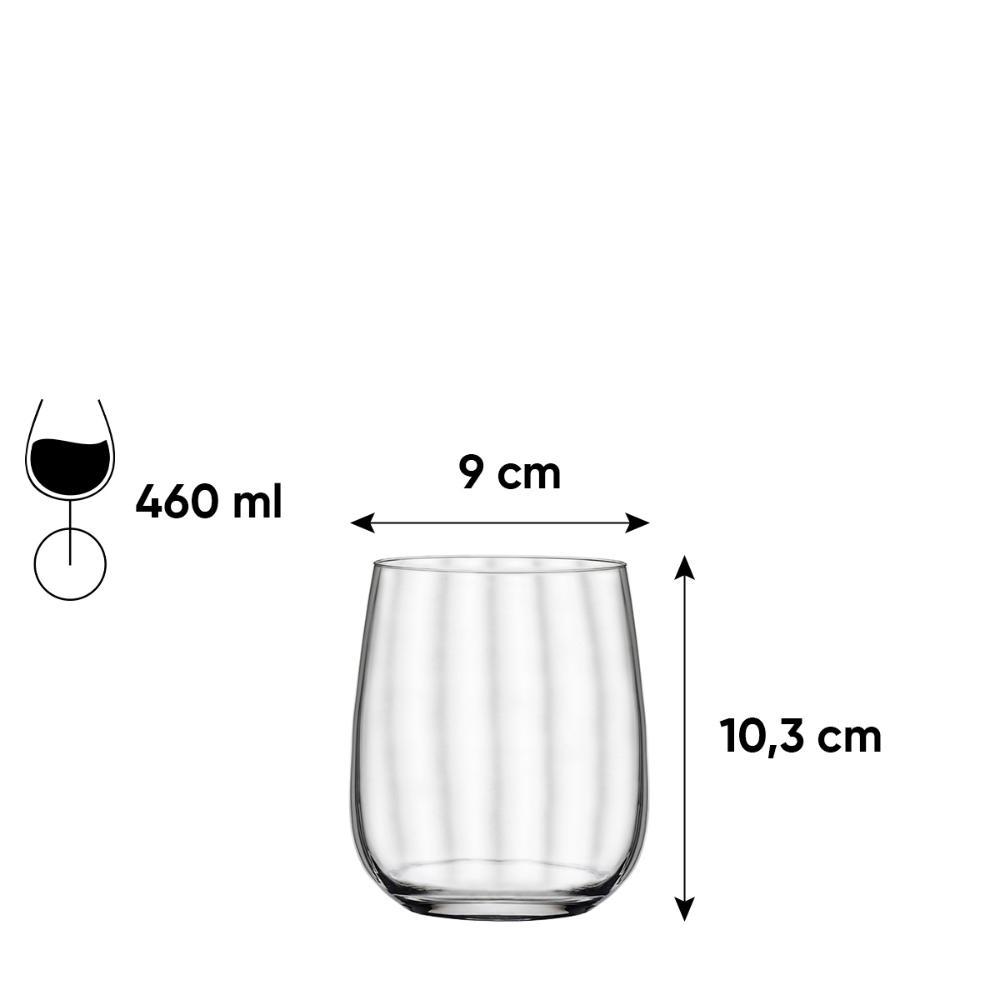 Jogo de 6 Copos de Cristal On The Rocks 460 Ml Proper Effect - 7