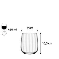 Jogo de 6 Copos de Cristal On The Rocks 460 Ml Proper Effect - 7