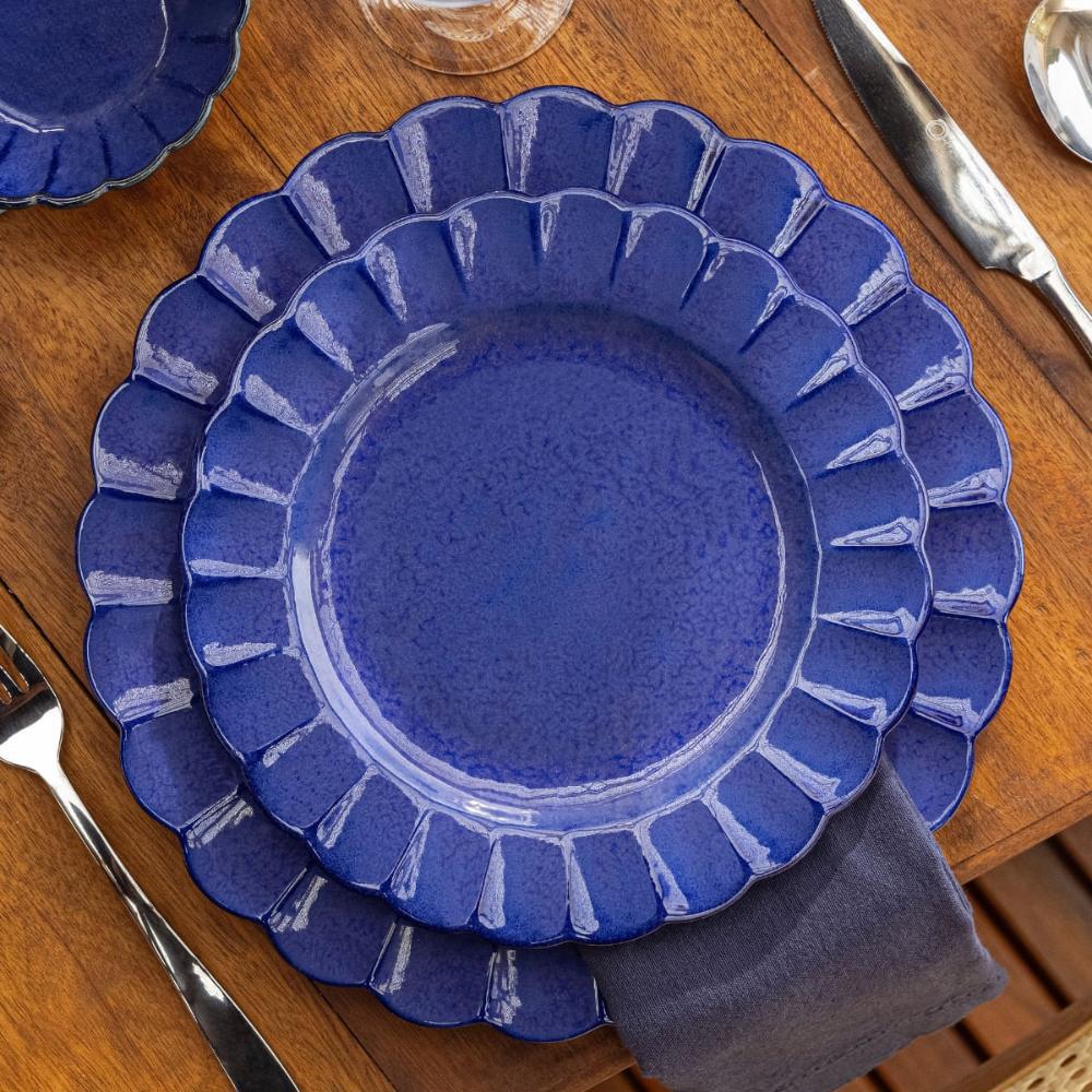 Jogo de 6 Pratos Rasos 27,5cm Oxford Flora Amor-Perfeito - 4