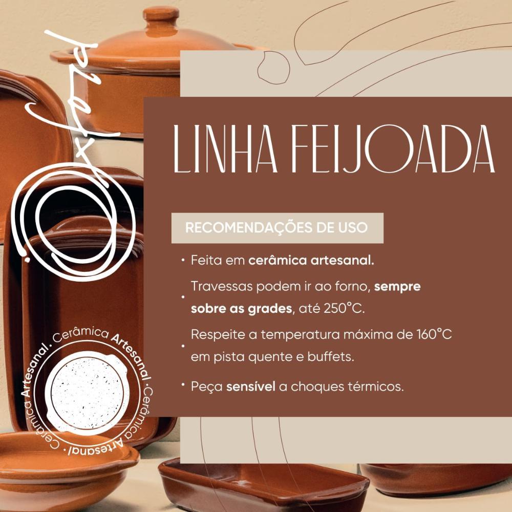 Travessa Oxford para Feijoada em Cerâmica Retangular 430 ml - 2
