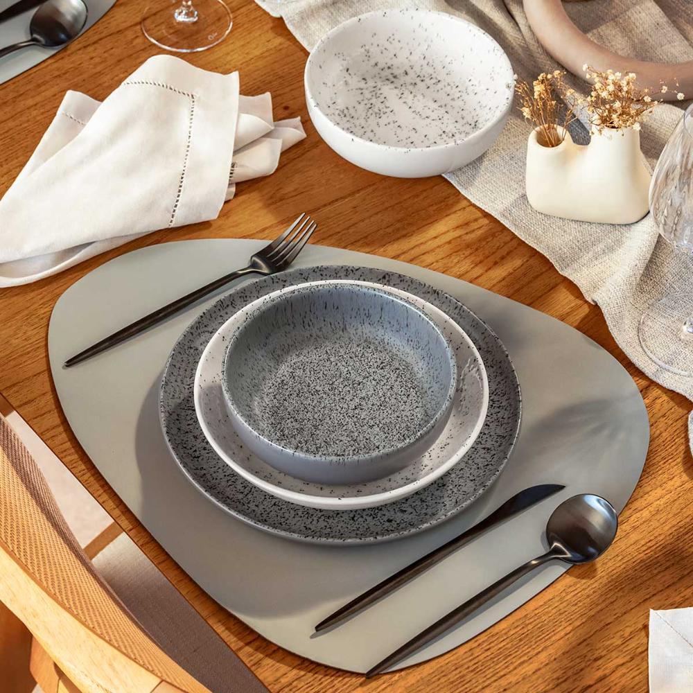 Aparelho de Jantar e Lanche 16 Peças Oxford Flat Gray - 8