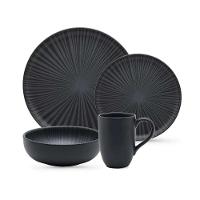 Aparelho de Jantar e Lanche 16 Peças Oxford Flat Ônix - 1