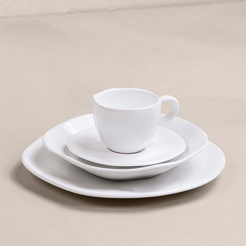 Aparelho de Jantar E Chá 20 Pçs Oxford Ryo White - 8