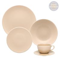 Aparelho de Jantar e Chá 20 Pçs Oxford Unni Merengue - 1