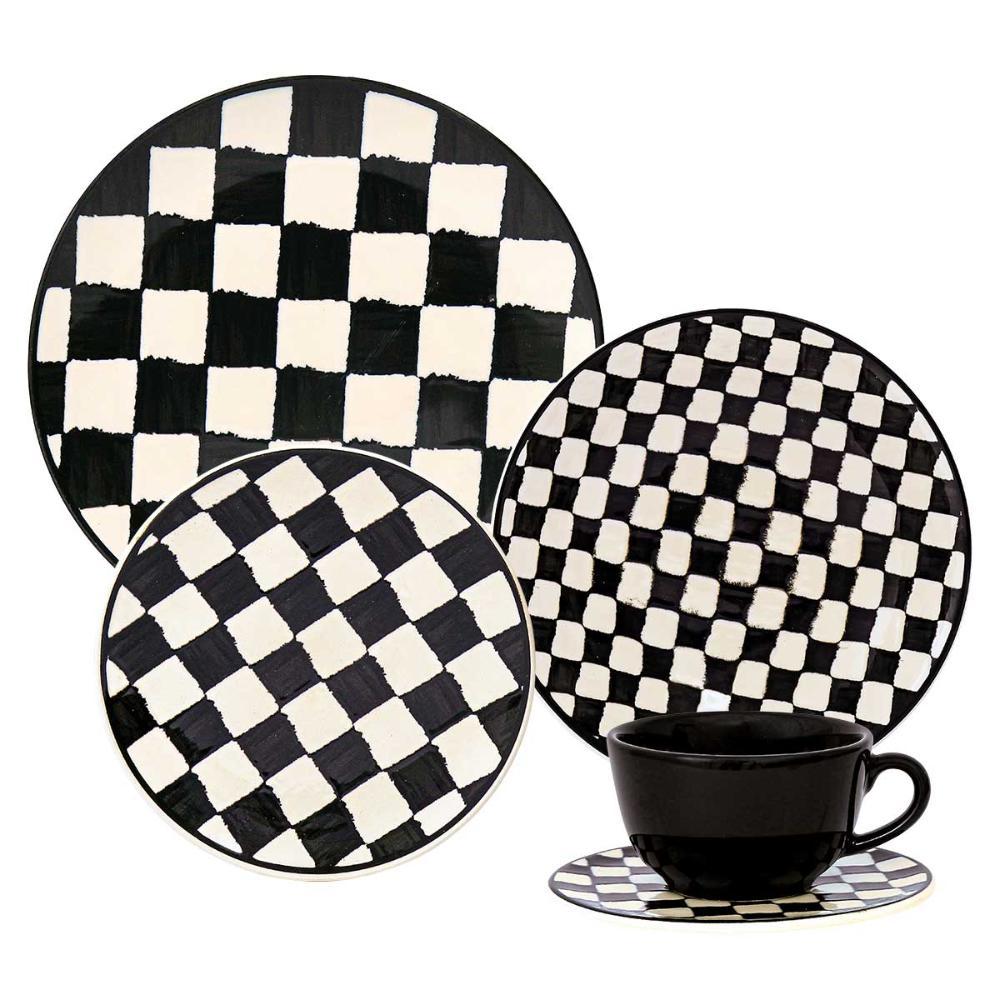 Aparelho de Jantar Chá 20 peças Oxford Unni Damas - 1