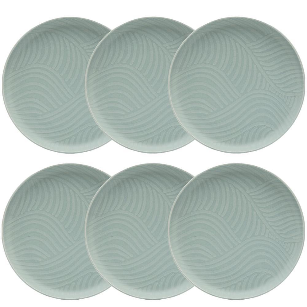 Jogo de 6 Pratos Rasos 26cm Oxford Flat Oásis - 1