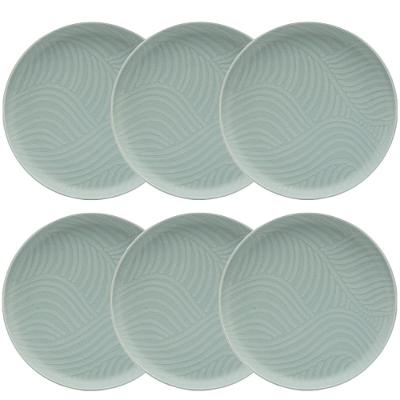 Jogo de 6 Pratos Rasos 26cm Oxford Flat Oásis