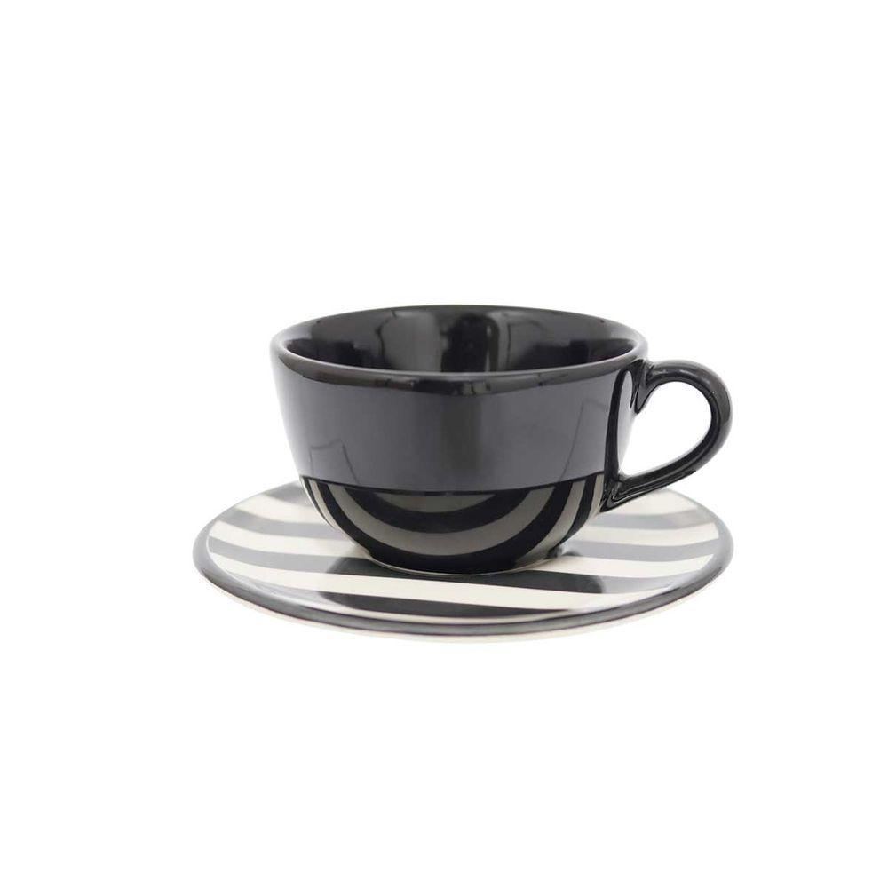 Jogo Lanche/Chá 18 peças Oxford Unni Stripes and Dots - 3