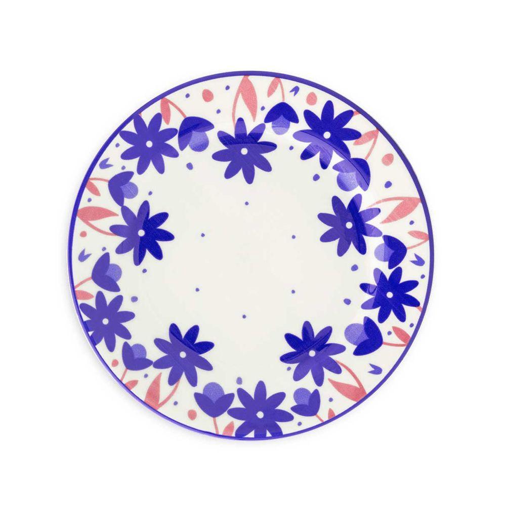 Jogo de 4 Pratos Sobremesa 18 Cm Donna Sossego - 2