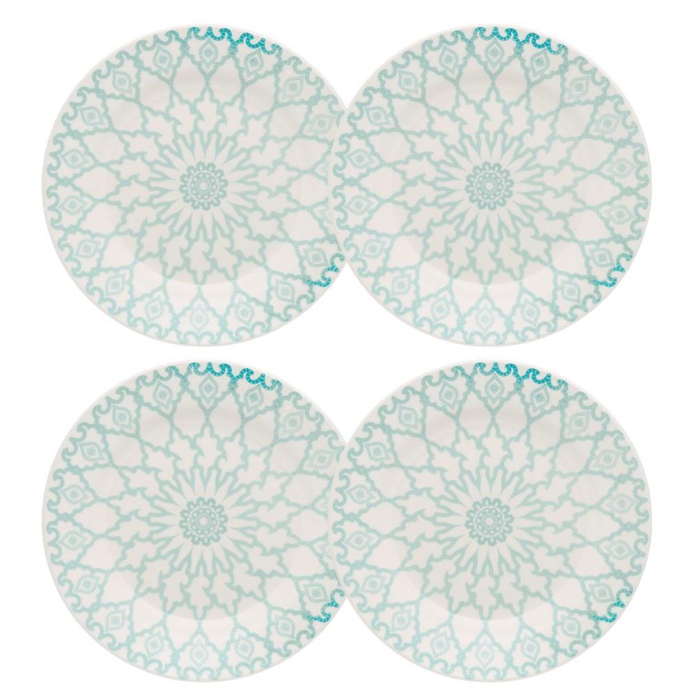 Jogo de 4 Pratos Rasos 24 Cm Donna Mandala - 1
