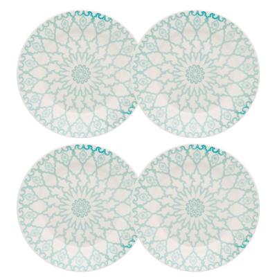 Jogo de 4 Pratos Rasos 24 Cm Donna Mandala