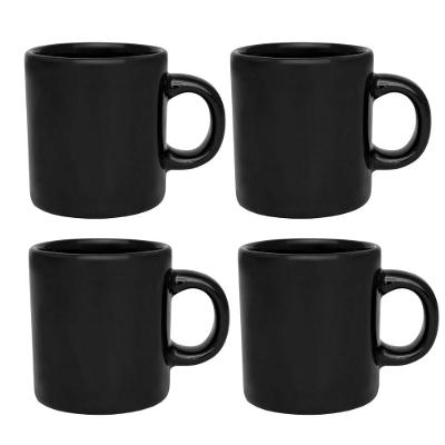 Jogo de 4 canecas AZ12 330 ml Biona Preto