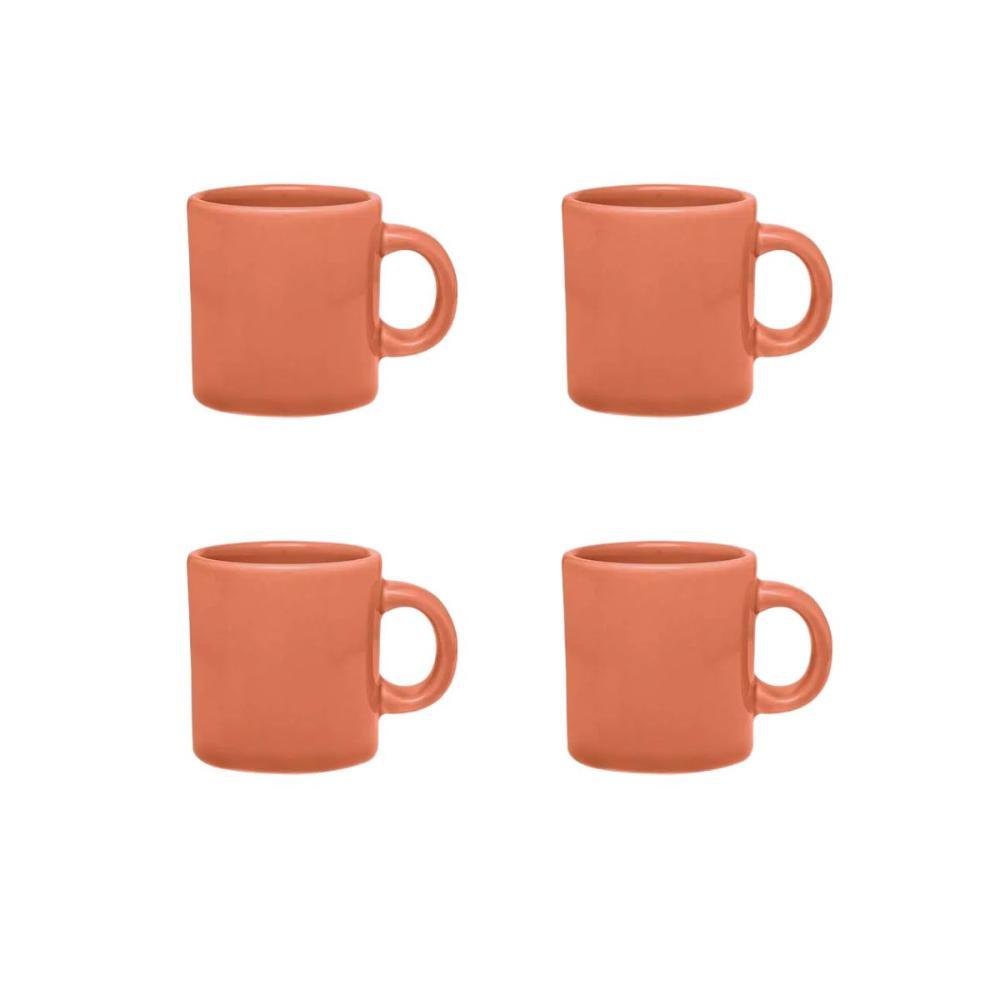 Jogo de 4 canecas AZ4 100 ml Biona Salmão - 1